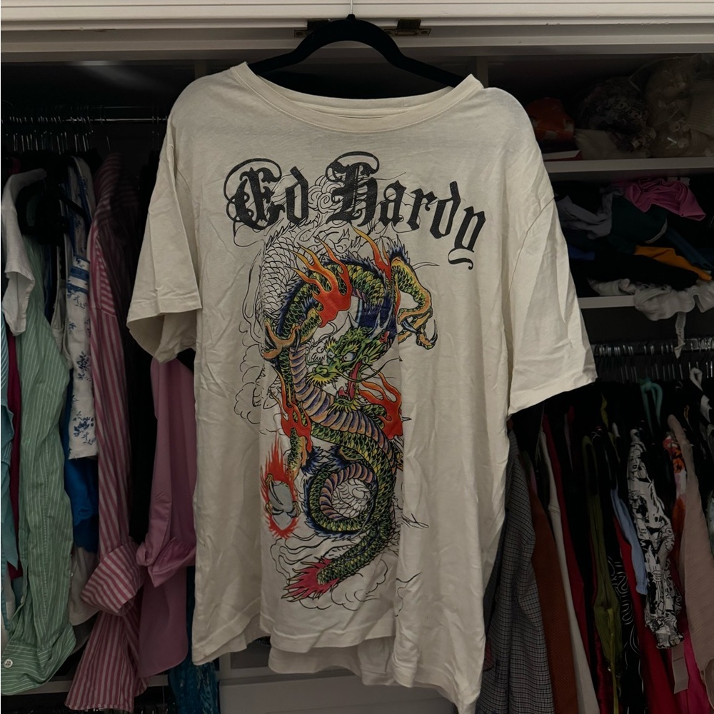 Ed Hardy Sparkle Graphic T